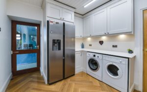 Wakefield Kitchen in Shell and Marine by Homestyle Kitchens