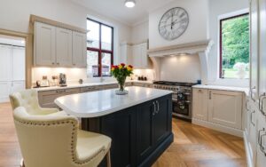 Wakefield Kitchen in Shell and Marine by Homestyle Kitchens