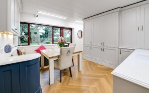 Wakefield Kitchen in Shell and Marine by Homestyle Kitchens