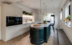 Belgravia Kitchen in Shell & Colour Matched by Stag Kitchens