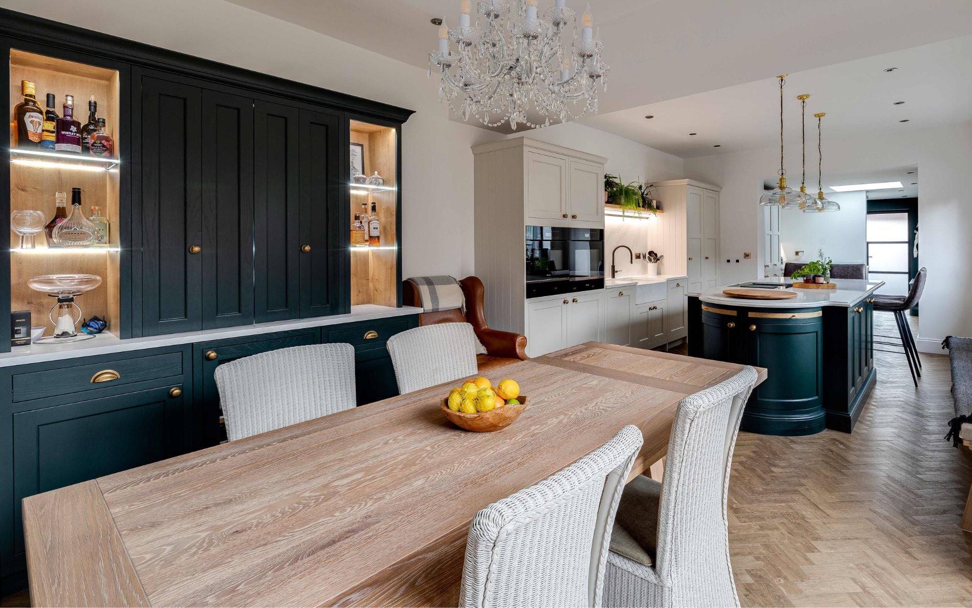 Belgravia Kitchen in Shell & Colour Matched by Stag Kitchens