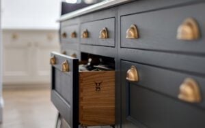 Belgravia Kitchen in Shell & Colour Matched by Stag Kitchens