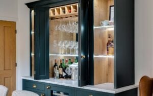 Belgravia Kitchen in Shell & Colour Matched by Stag Kitchens