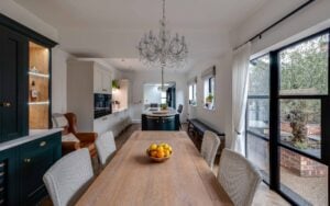 Belgravia Kitchen in Shell & Colour Matched by Stag Kitchens