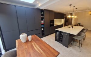 Zola Soft-Matte Kitchen in Graphite by Kitchen Ergonomics