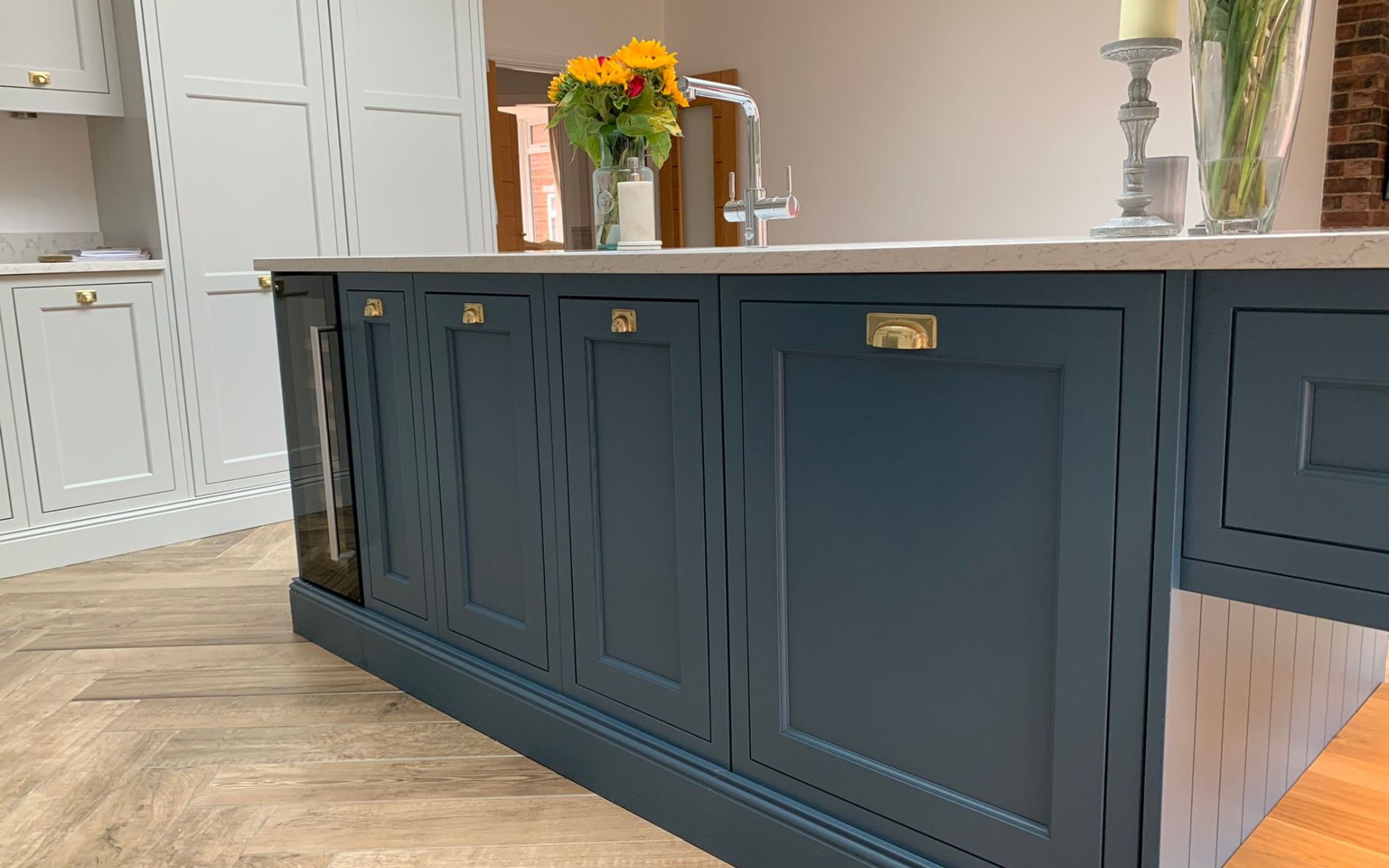 Belgravia Kitchen in Light Grey & Airforce by Complete Kitchens Mansfield