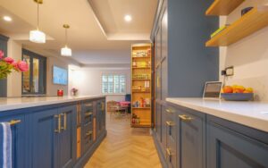 Belgravia Kitchen in Parisian Blue by Portfolio Kitchens