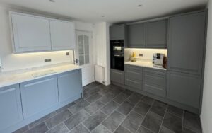 Harborne Kitchen in Dust Grey & Brilliant White by Complete Kitchens Mansfield