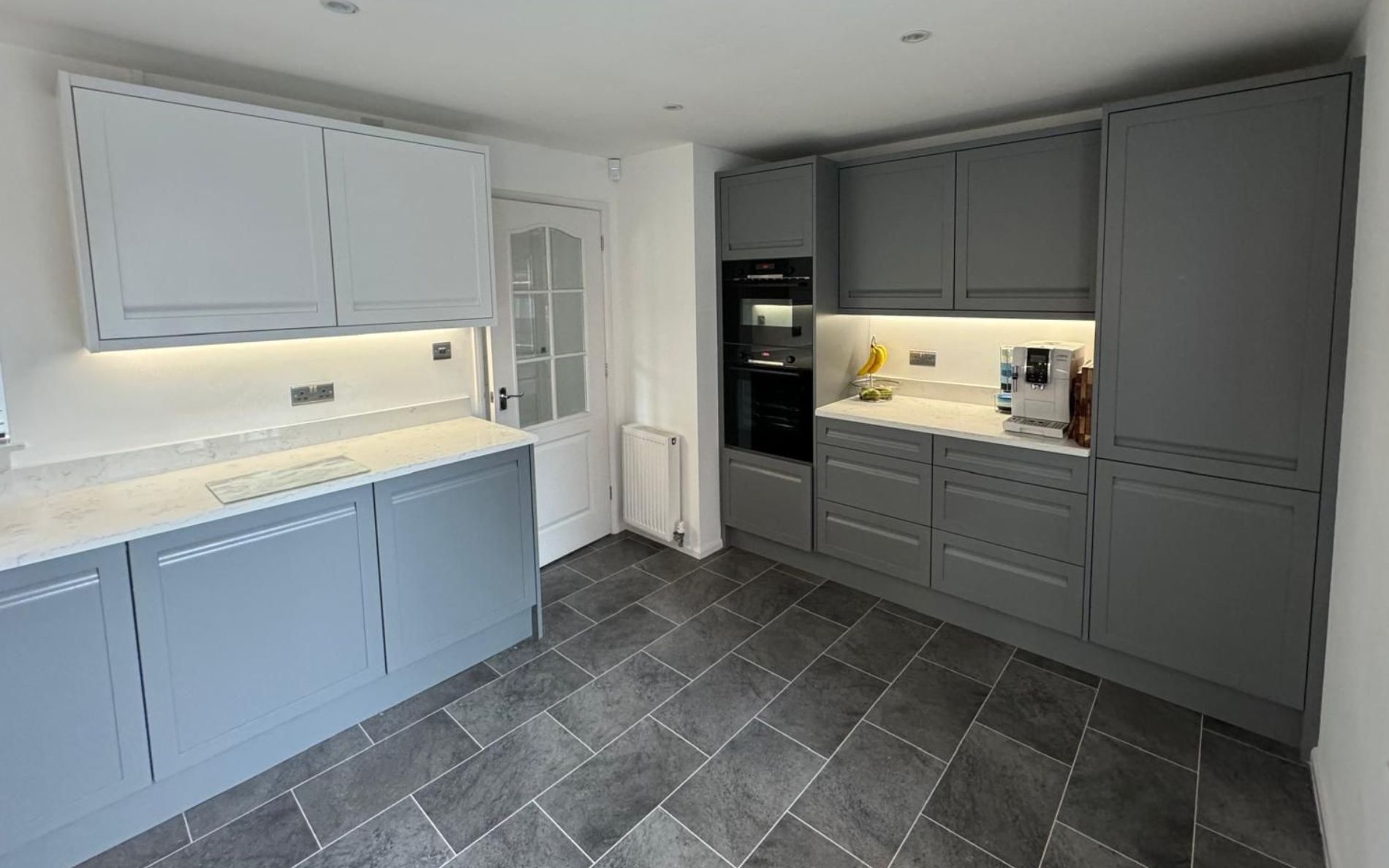 Harborne Kitchen in Dust Grey & Brilliant White by Complete Kitchens Mansfield
