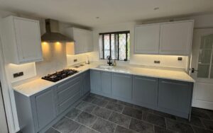Harborne Kitchen in Dust Grey & Brilliant White by Complete Kitchens Mansfield