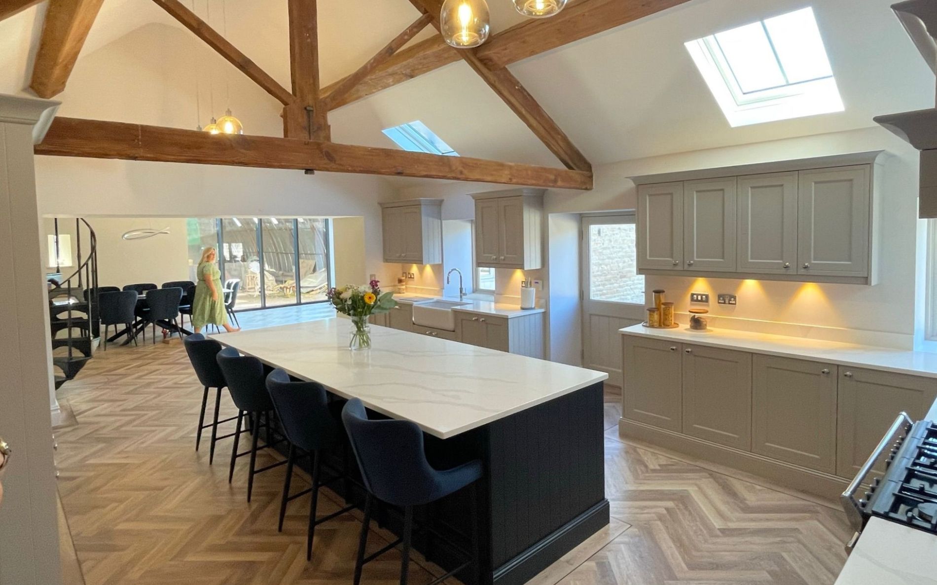 Winslow Kitchen in Indigo & Cashmere by Complete Kitchens Mansfield
