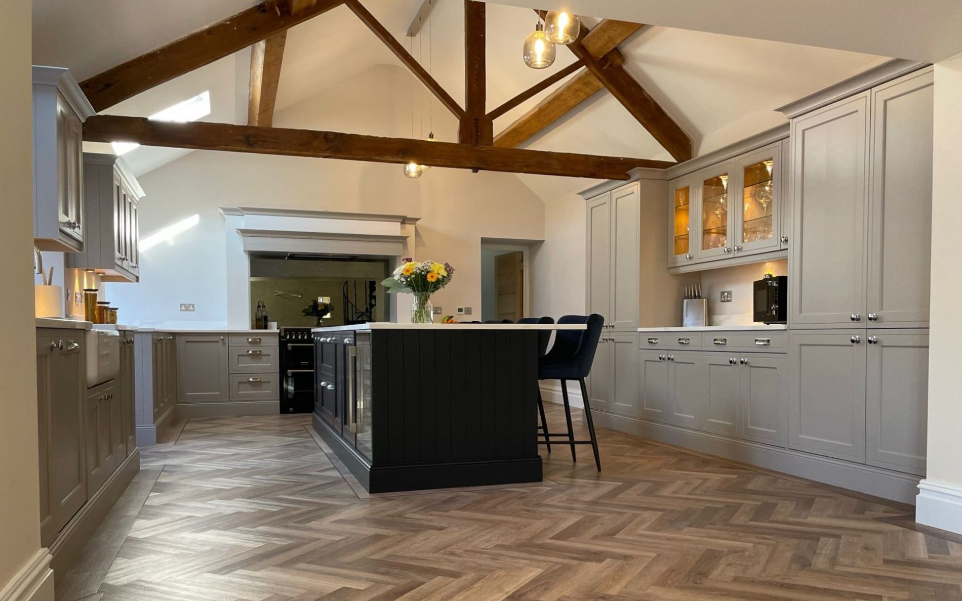 Winslow Kitchen in Indigo & Cashmere by Complete Kitchens Mansfield