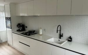 Zola Gloss Kitchen in White by Complete Kitchens Mansfield