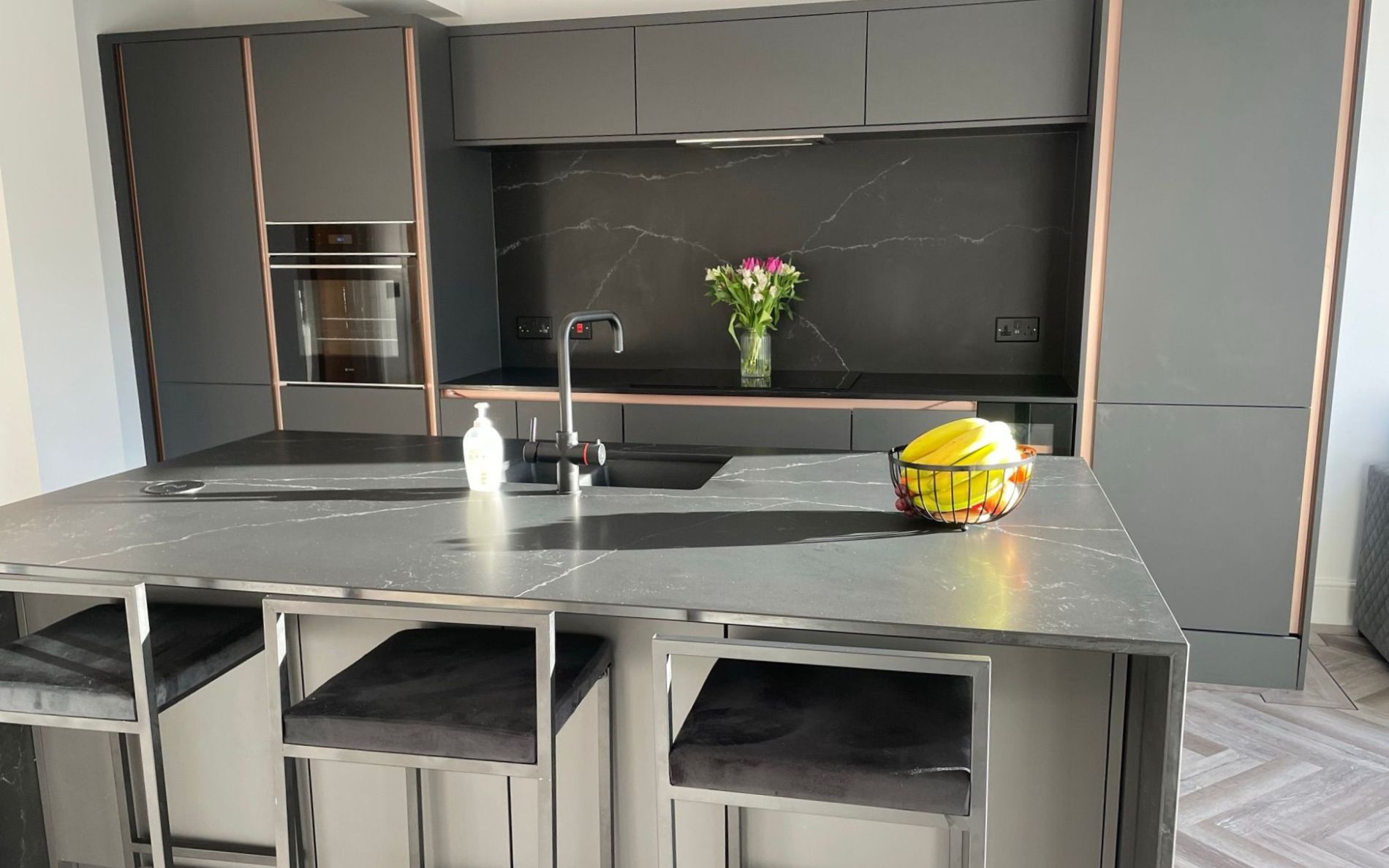 Zola Matte Kitchen in Graphite by Complete Kitchens Mansfield
