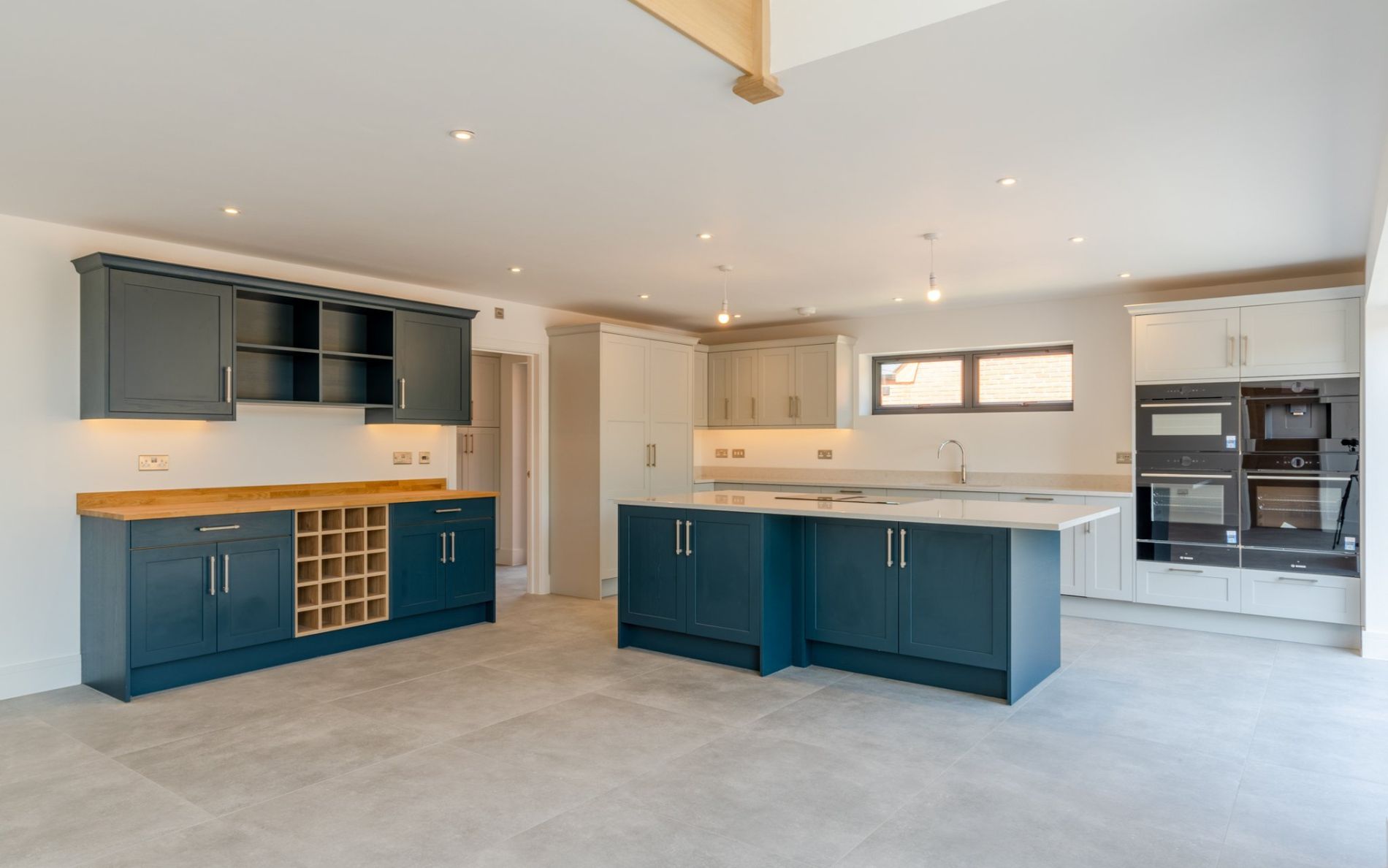Aldana Kitchen in Light Grey & Marine by The Kitchen Broker
