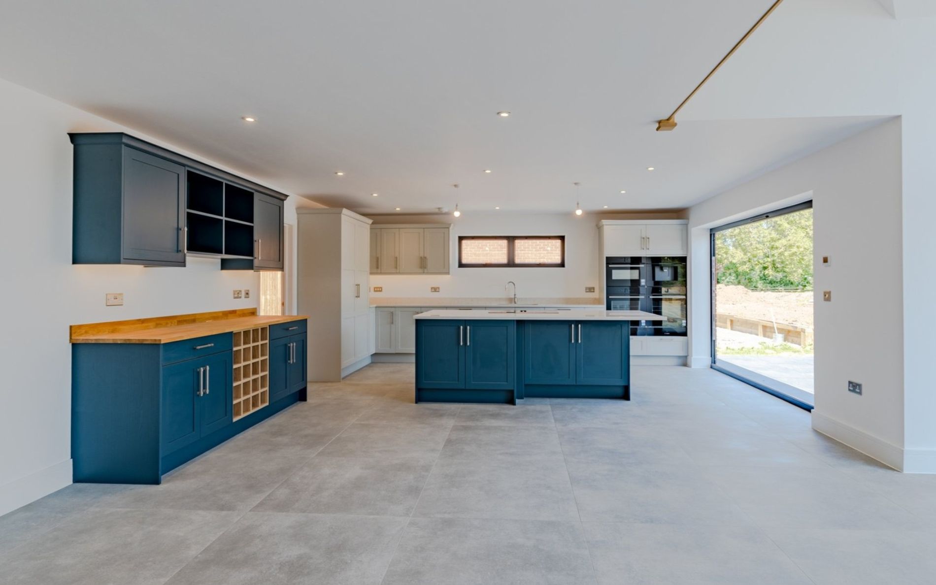 Aldana Kitchen in Light Grey & Marine by The Kitchen Broker