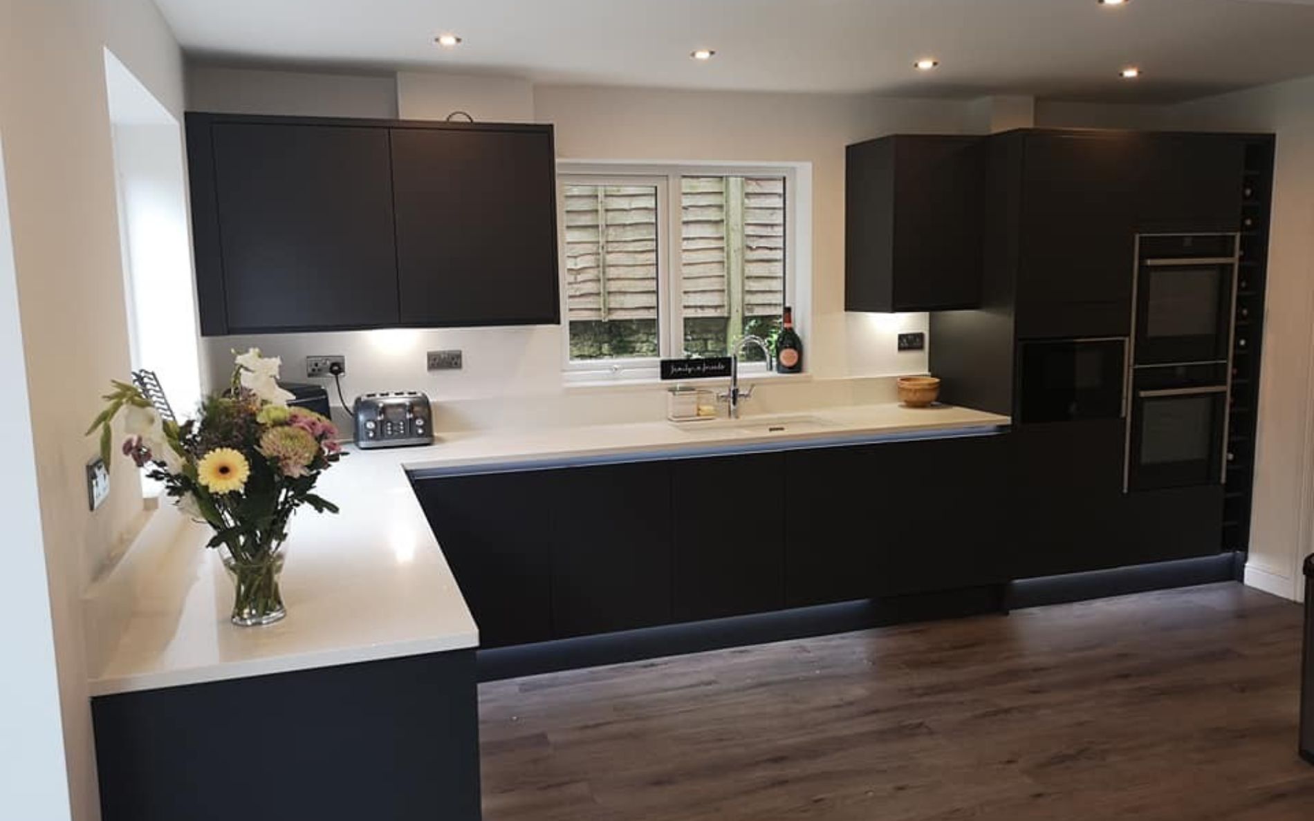 Zola Matte Kitchen in Graphite by Saturn Interiors