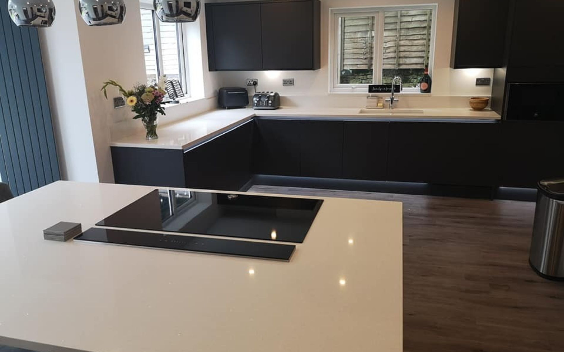 Zola Matte Kitchen in Graphite by Saturn Interiors
