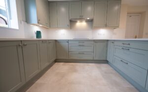 Aldana Kitchen in Sage Green by Sarah Jane Kitchens