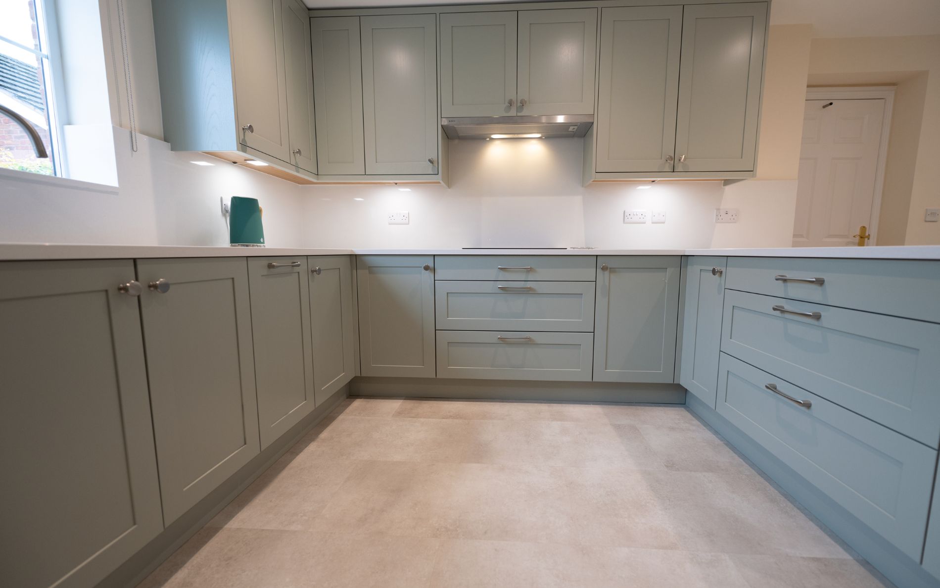 Aldana Kitchen in Sage Green by Sarah Jane Kitchens
