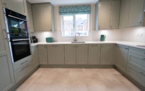 Aldana Kitchen in Sage Green by Sarah Jane Kitchens