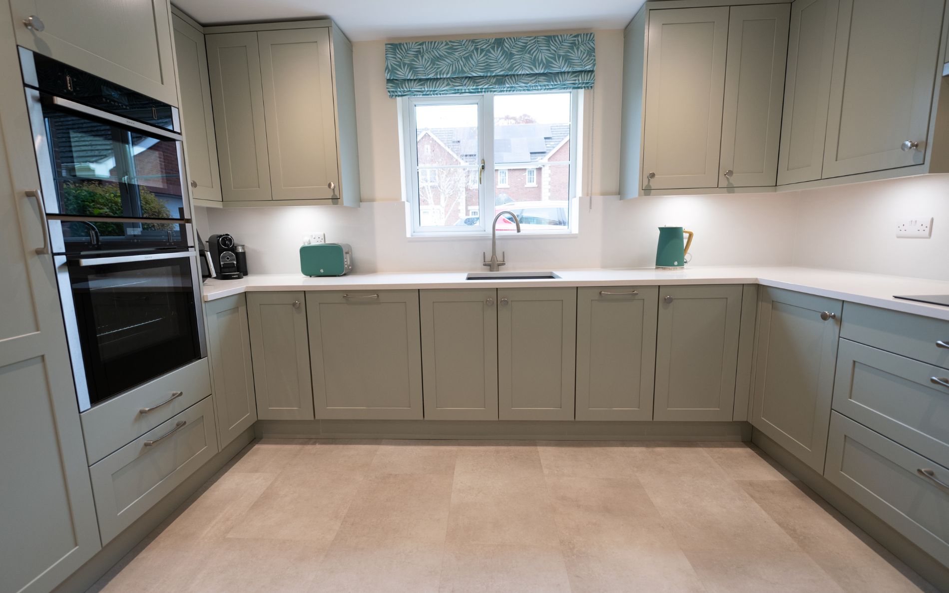 Aldana Kitchen in Sage Green by Sarah Jane Kitchens