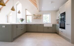 Aldana Kitchen in Taupe Grey & Cardamom by Sarah Jane Kitchens