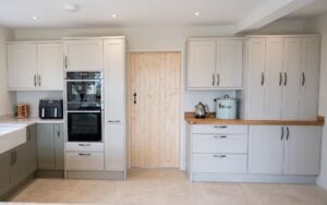 Aldana Kitchen in Taupe Grey & Cardamom by Sarah Jane Kitchens