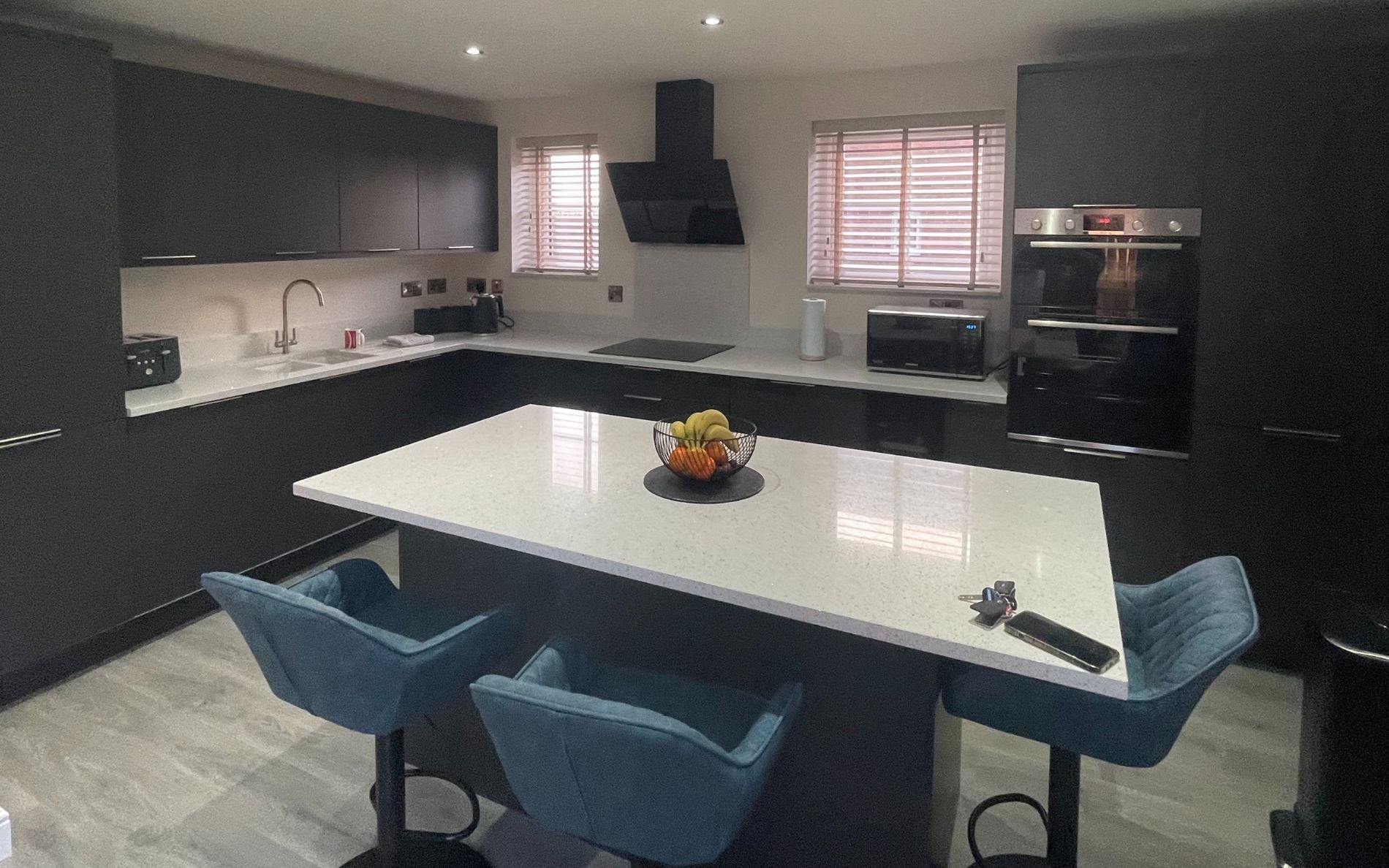Zola Soft-Matte Kitchen in Graphite by DCL Kitchens