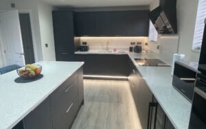 Zola Soft-Matte Kitchen in Graphite by DCL Kitchens
