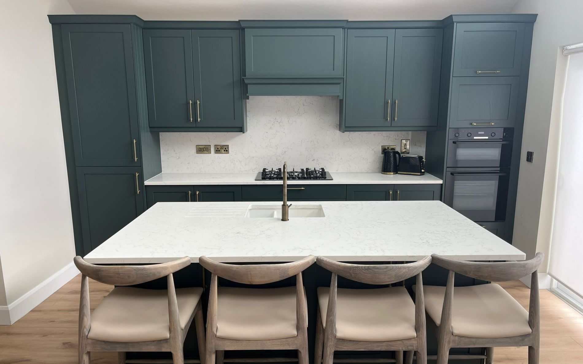 Aldana Kitchen in Heritage Green by Boyle Kitchens