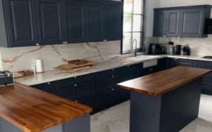 Jacobsen Kitchen in Slate Blue by C&R Interiors