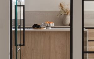 Tavola Kitchen in Parched Oak & Hacienda Black by Studio Nest