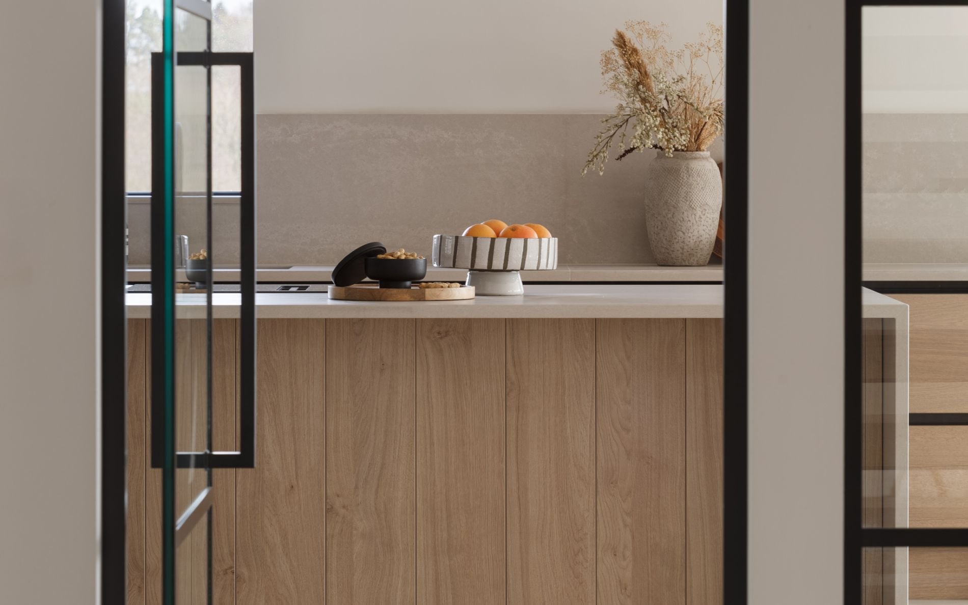 Tavola Kitchen in Parched Oak & Hacienda Black by Studio Nest