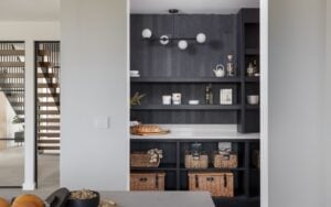 Tavola Kitchen in Parched Oak & Hacienda Black by Studio Nest