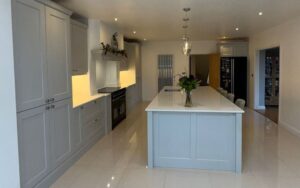 Wakefield Kitchen in Light Grey by Hunter Hall Design