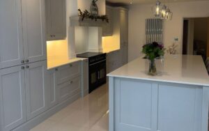 Wakefield Kitchen in Light Grey by Hunter Hall Design