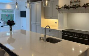 Wakefield Kitchen in Light Grey by Hunter Hall Design