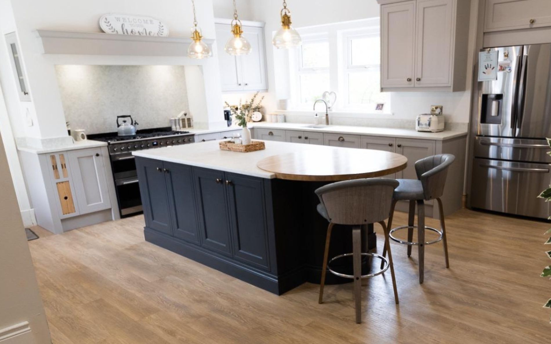 Winslow Kitchen in Cashmere & Graphite by Glenwood of Antrim