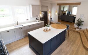 Winslow Kitchen in Cashmere & Graphite by Glenwood of Antrim