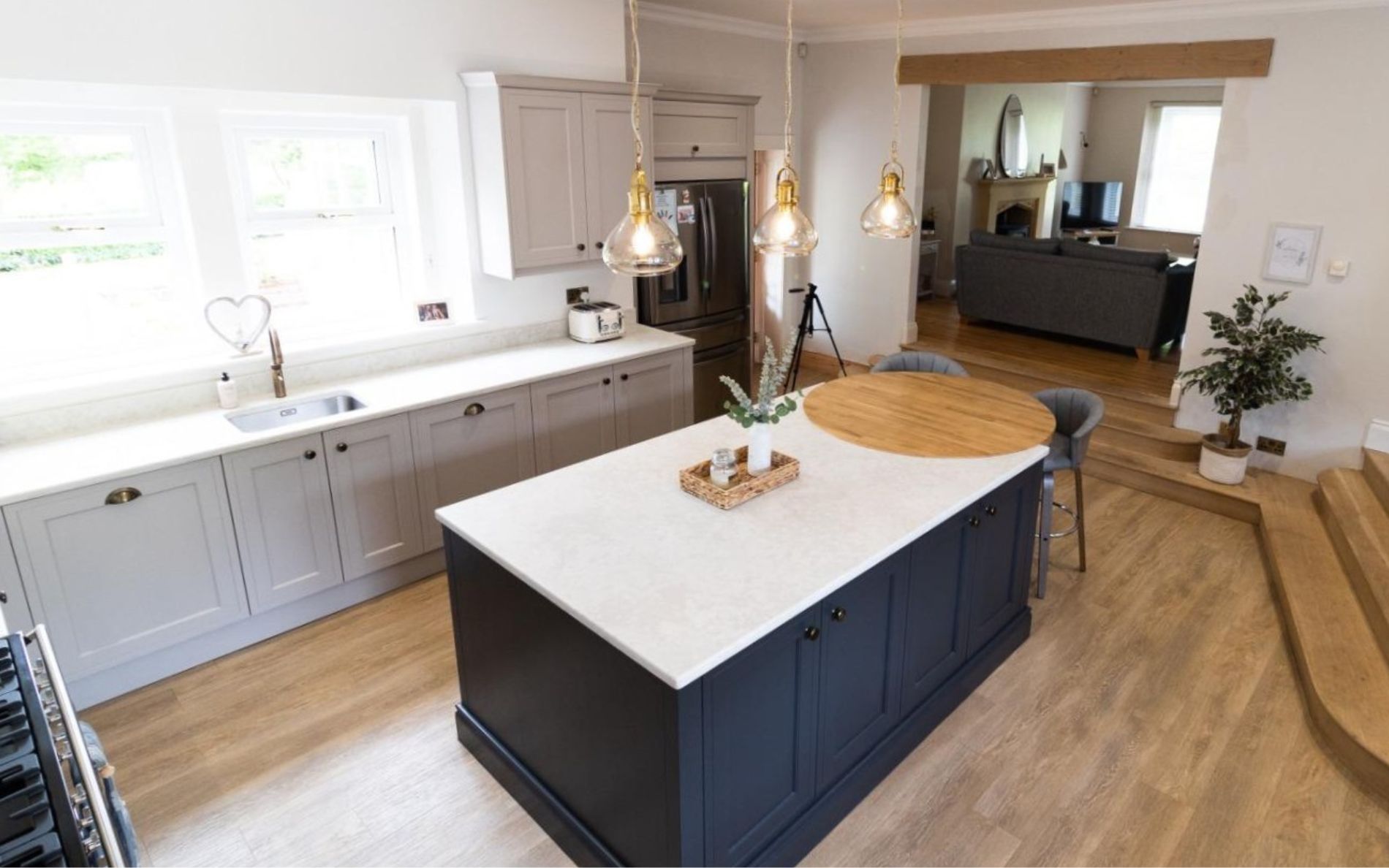 Winslow Kitchen in Cashmere & Graphite by Glenwood of Antrim