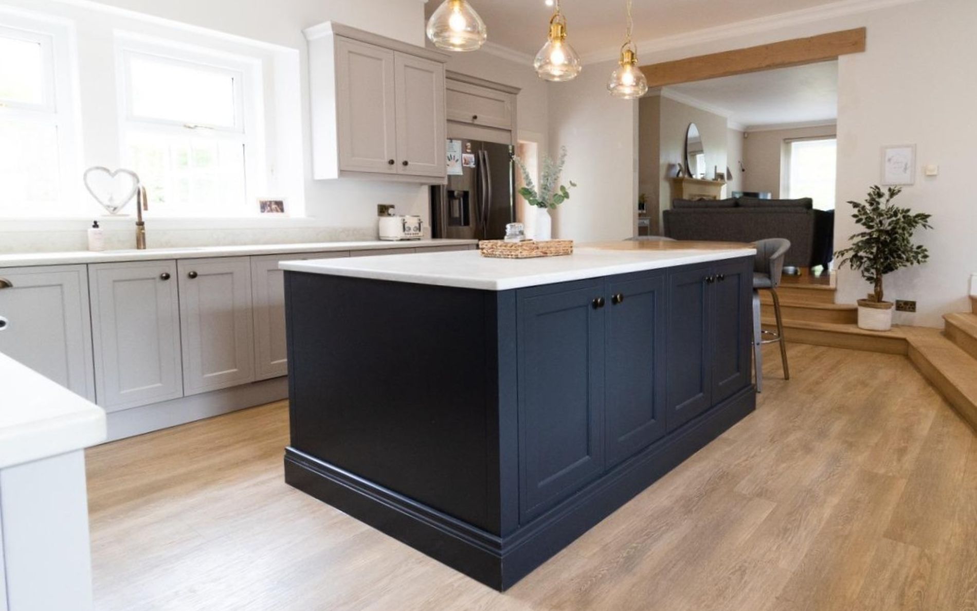 Winslow Kitchen in Cashmere & Graphite by Glenwood of Antrim