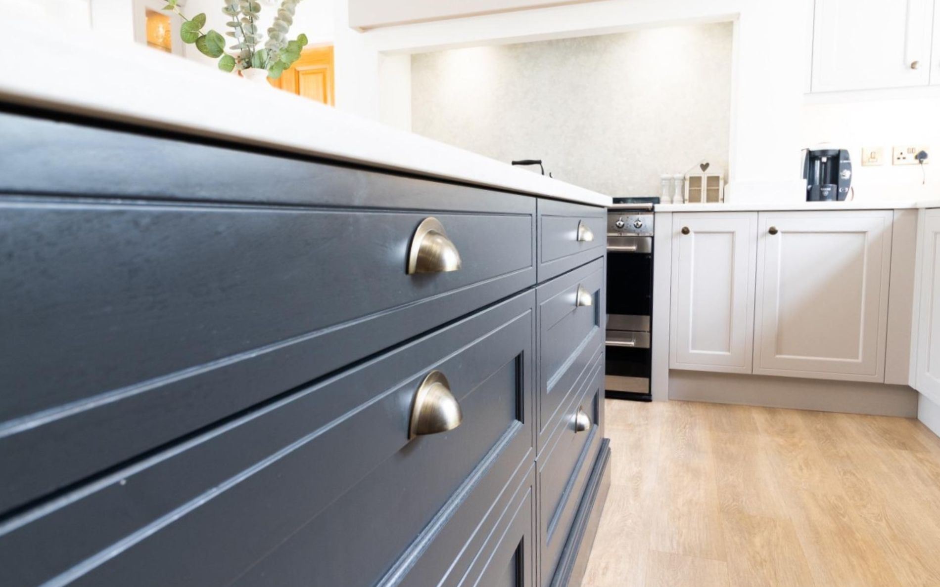 Winslow Kitchen in Cashmere & Graphite by Glenwood of Antrim