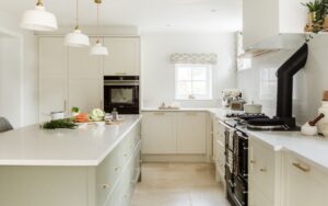 Aldana Kitchen in Porcelain & Cardamom by Studio Nest