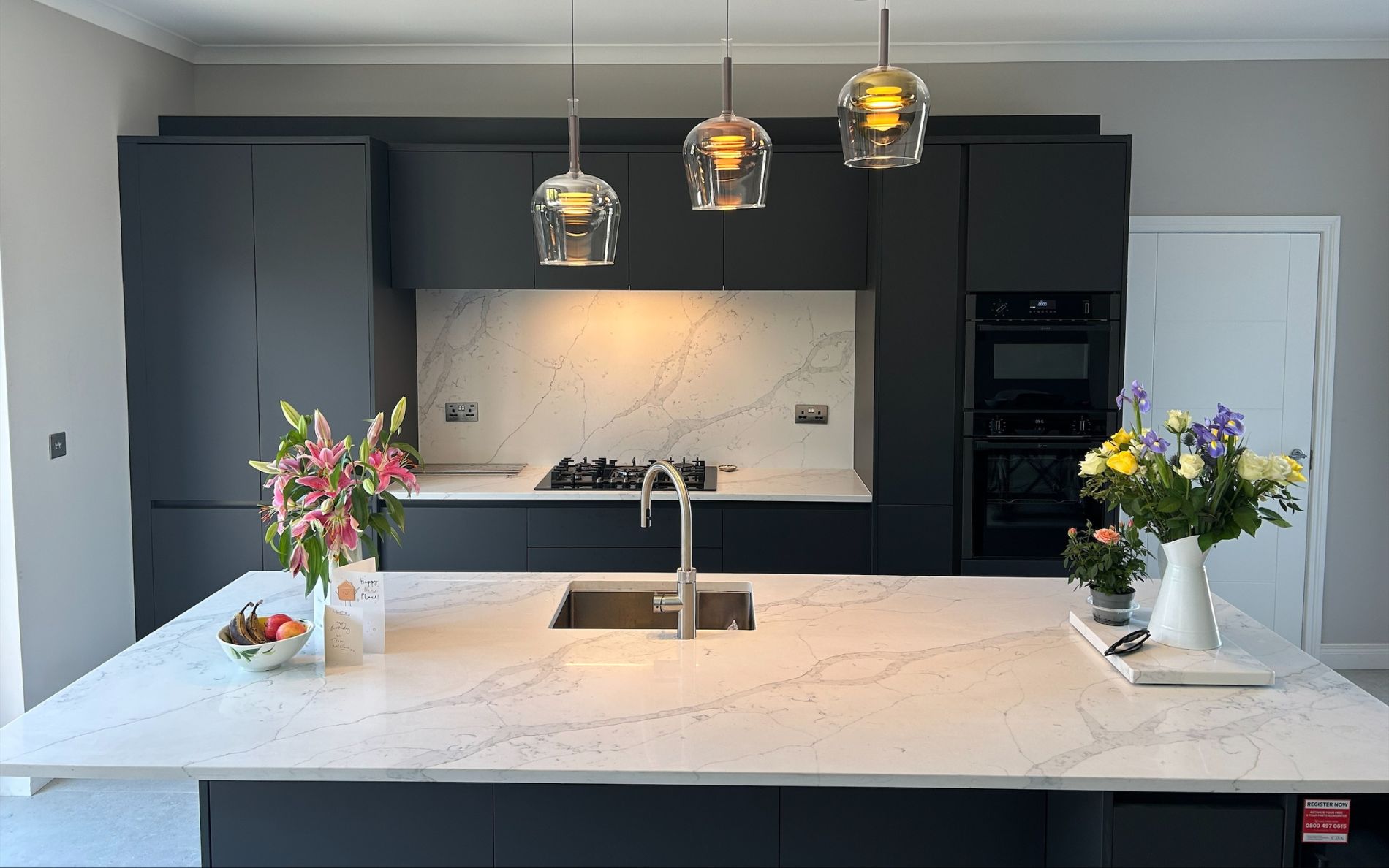 Zola Matte Kitchen in Graphite by Make Kitchens