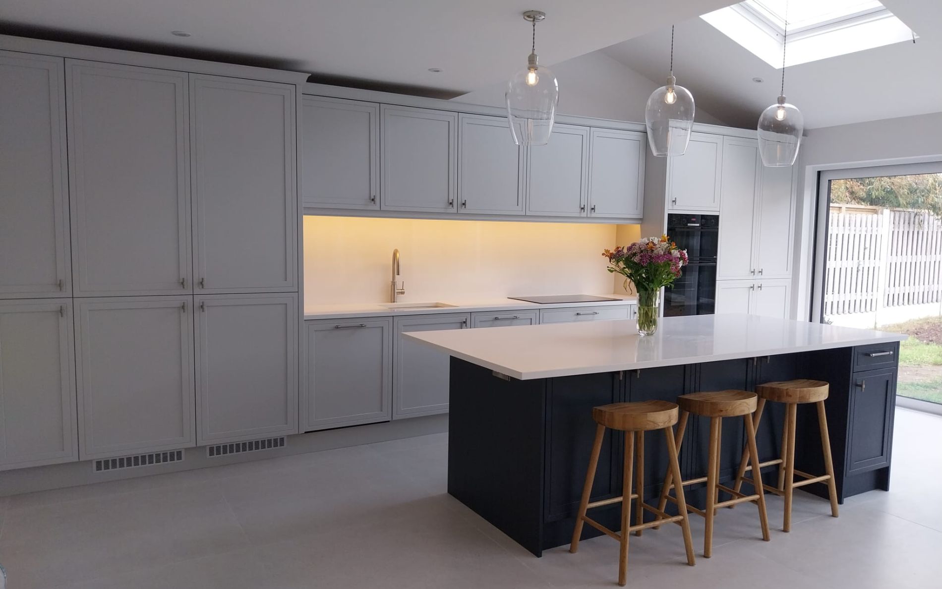 Arrington Kitchen in Light Grey & Colour Matched by Boyles Kitchens