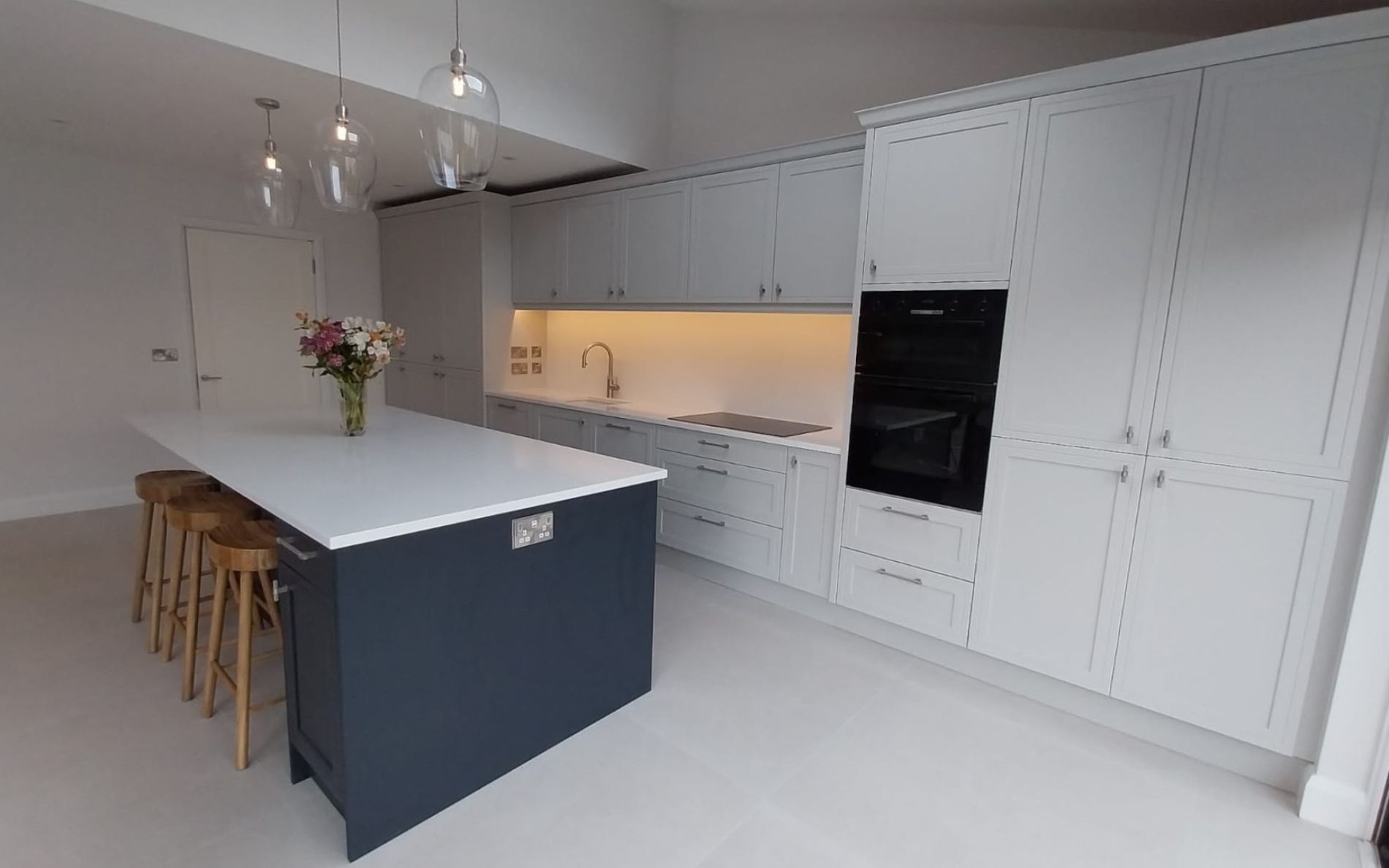 Arrington Kitchen in Light Grey & Colour Matched by Boyles Kitchens