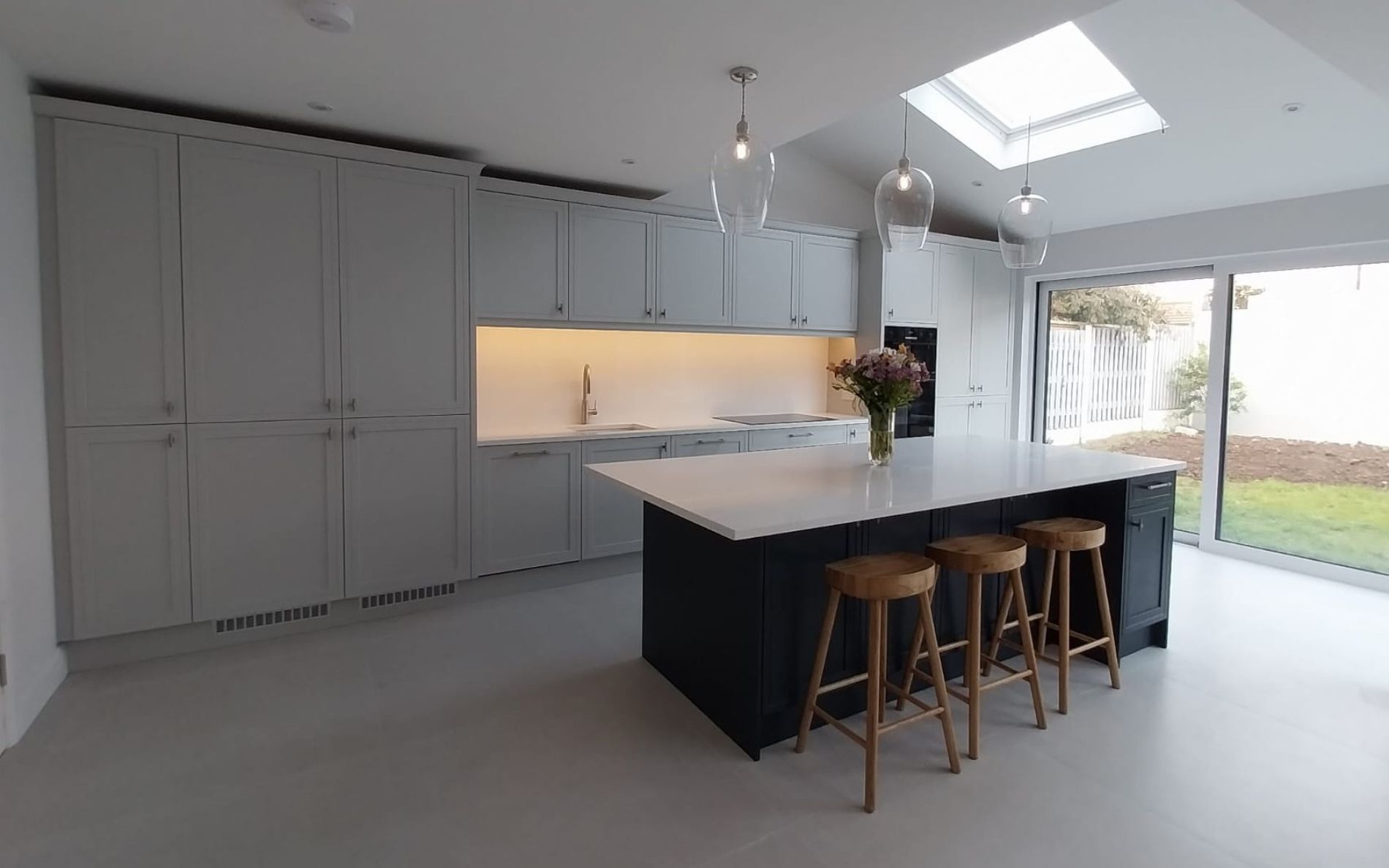 Arrington Kitchen in Light Grey & Colour Matched by Boyles Kitchens