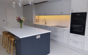 Arrington Kitchen in Light Grey & Colour Matched by Boyles Kitchens