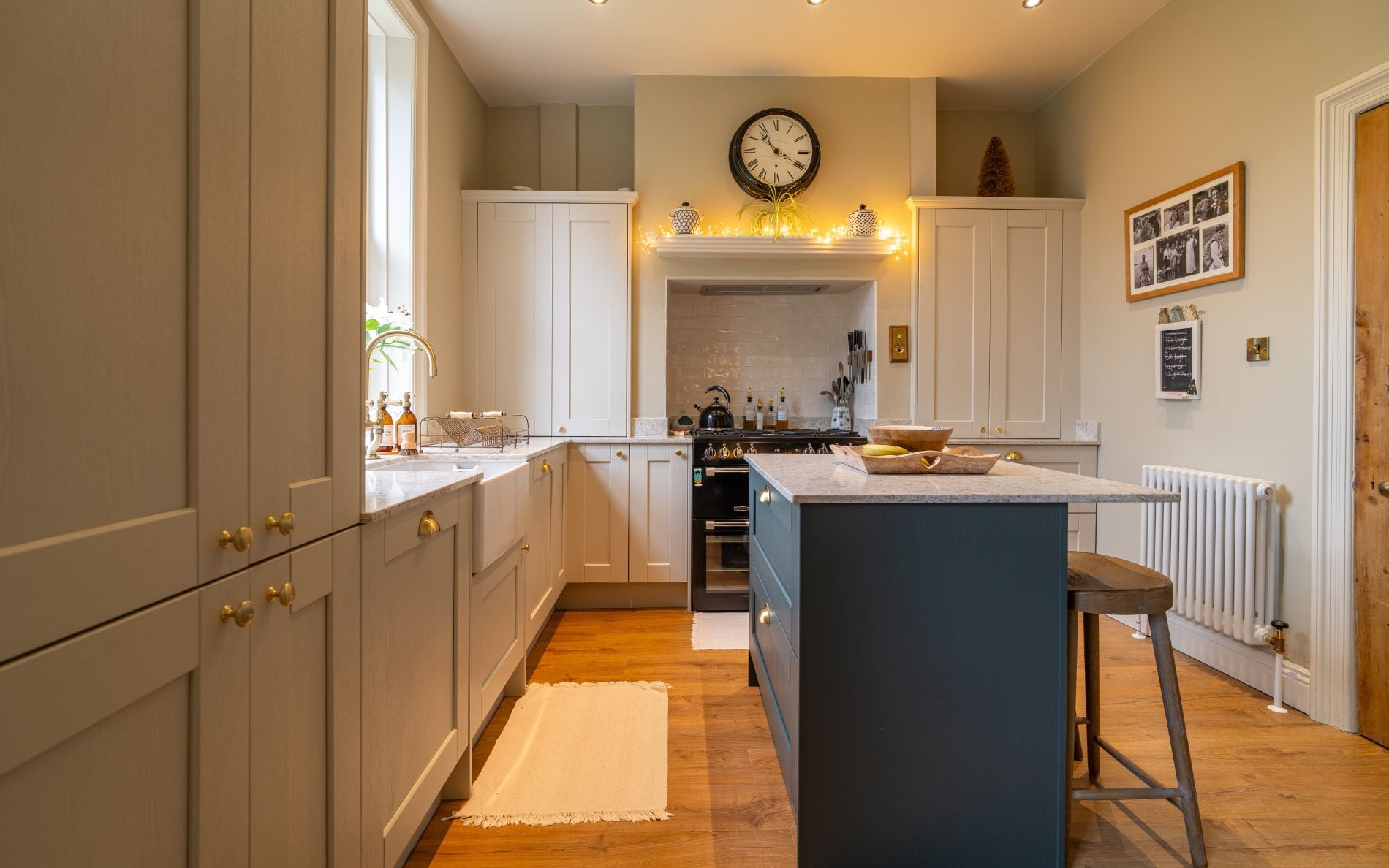 Kensington Kitchen in Mussel & Heritage Green by Creating Spaces